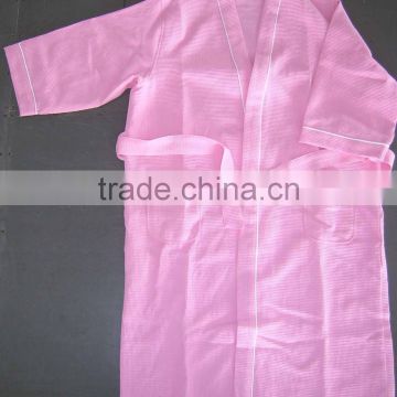 cotton waffle bathrobe of hotel