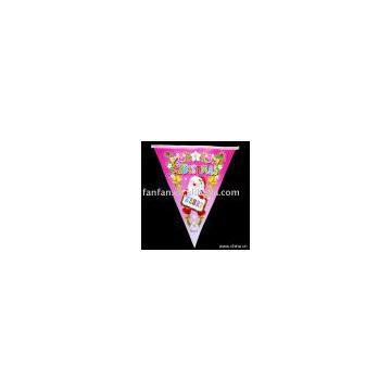Holiday flag & party flag & triangle flag