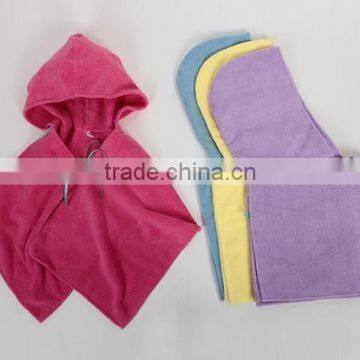 hebei gaoyang china hot sale ne disgn multicolor microfiber hooded hair-drying cap 40*140cm+35cm hood