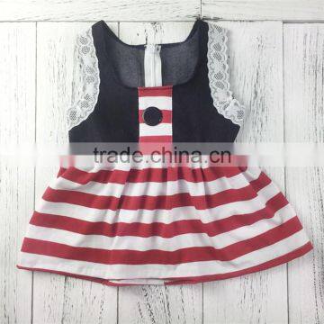 2017 pragmatic red and white stripe dress