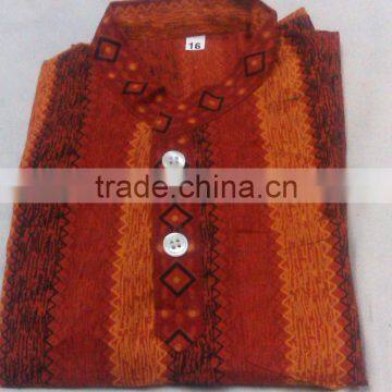 Mens Cotton Kurtas / Indian Occasion Wear Cotton Kurtas From Jaipur India