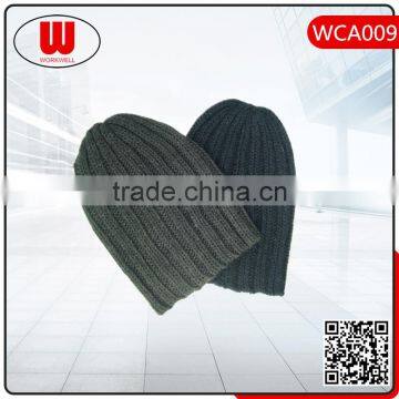 Hot selling fashion stock winter hat knitted knitting hat beanie