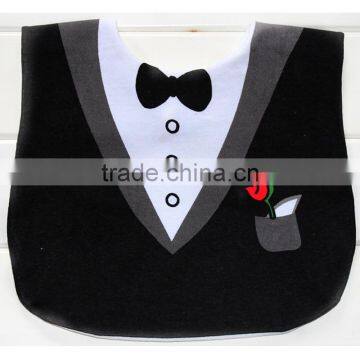 custom fashional tux baby bib