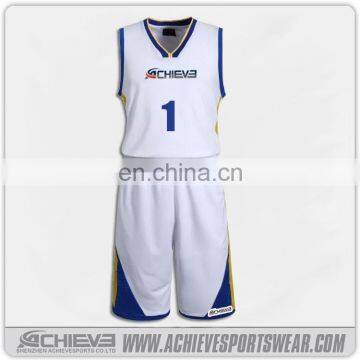 2017 custom university sportswear basketball uniform yellow