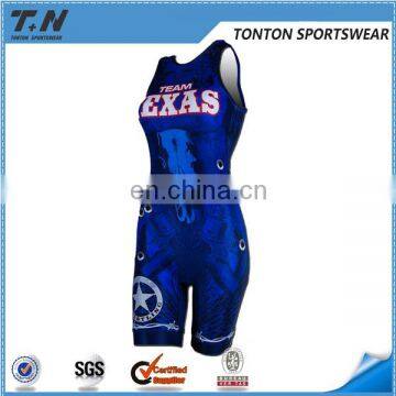 Wholesale Sublimated Custom Women's Wrestling Singlet