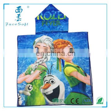 Disney Audit towel factory Baby hooded towel for promotional gift / cartoon printed kids hooded towel