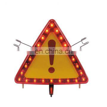 Hot-selling flashing car warning triangle with LED light