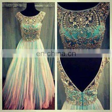 Designer Anarkali Embroidered Crystal Gowns 2016-2017