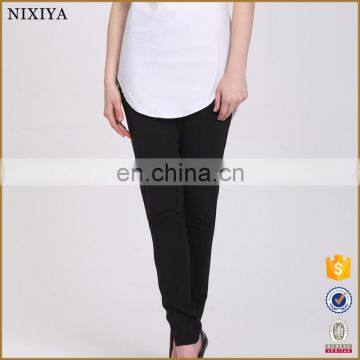 2016 Black Slim Formal Pencil High Waist Pants For Women