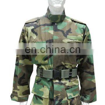 Factory supply Woodland bdu jacket camouflage uniform