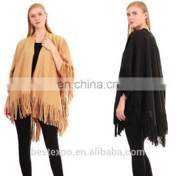 wholesale new fashion poncho stylish girls cashmere sweater cardigan