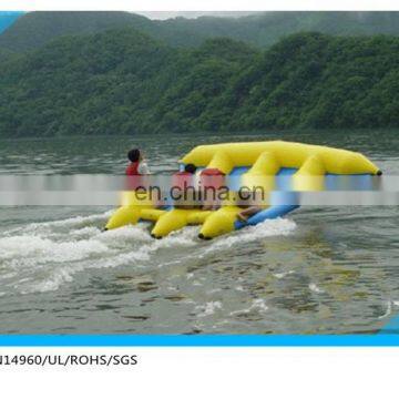 3 person inflatable banana boat/ flying fish boat