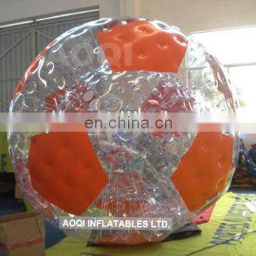 colorful double layer inflatable water roller ball