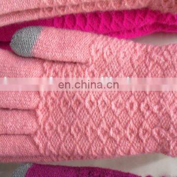 Cheapest Winter Smartphone Gloves/Machine Knitted Acrylic Texting