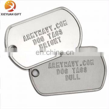 Metal Stamped Dog Tag With 30 Inch Chain photo-2