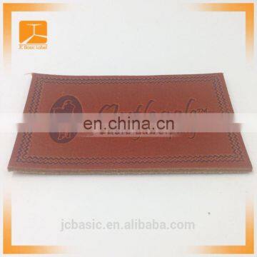 Special Design Custom Handmade Pu/genuine Embossed Leather Label for Garment photo-3