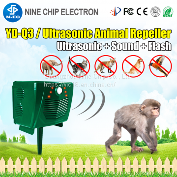 Outdoor Solar Ultrasonic Animal Bird Repeller photo-4