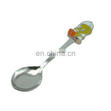 Custom metal shiny spoon with different pattern