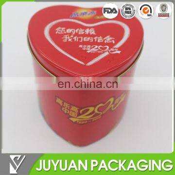 red heart shape gift chocolate box metal tin wholesale