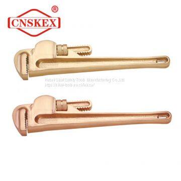 Spark Proof Tools Be-Copper Al-Bronze American Type Pipe Wrench Industrial Tools