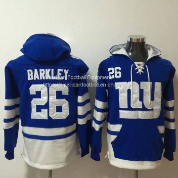 New York Giants #26 Barkley Blue Hoodie