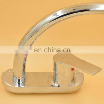 Hot sale high quality zinc single handle wall mounted kitchen sink faucet mixer