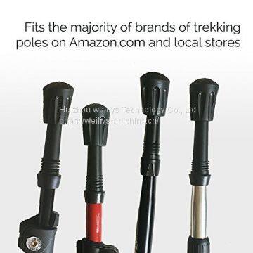 Rubber Tip for Walking Stick Trekking Poles - Replacement Pole Tip Protectors Fits Most Standard Hiking Poles photo-3