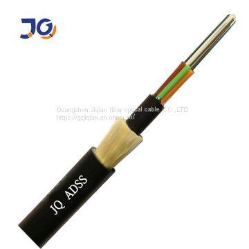 ADSS 48 core single / multi mode fiber G652D aerial fiber optic cable 1km price