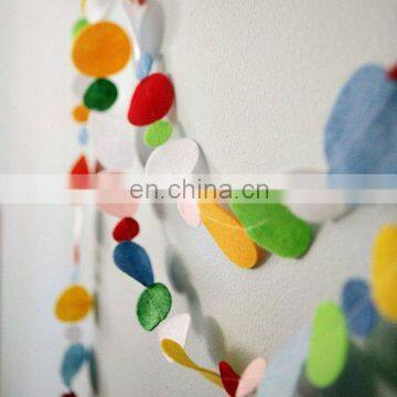 Christmas Fabric Banner Felt Hanging Pennant Flag Wall Art Custom photo-2
