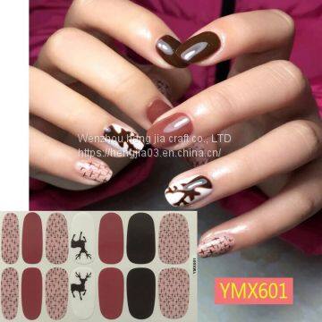 Christmas/Halloween Nail Art Stickers Festival Pumpkin Wraps Waterproof Full DIY Manicure Accessories YMX Series photo-4