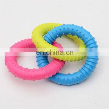 Thread Three-link Three-color Ring Chew Dog Toy Bite-resistant Dog Chew Toy Pet Tpr Toy photo-3