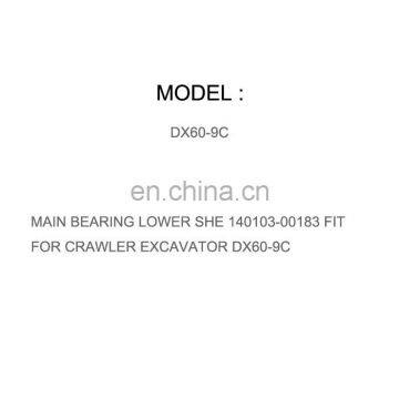DIESEL ENGINE PARTS BEARING ASSY MAIN MAIN BEARING LOWER SHE 140103-00183 FIT FOR CRAWLER EXCAVATOR DX60-9C