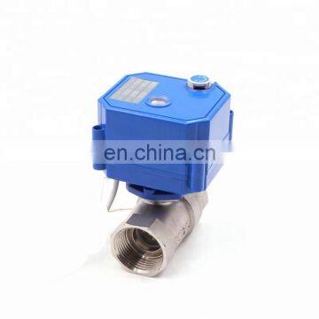 The Most Durable Mini 12V DC 3/4inch NPT Motor Electric Actuatorsolenoid 2 Way Water Ball Valve photo-2