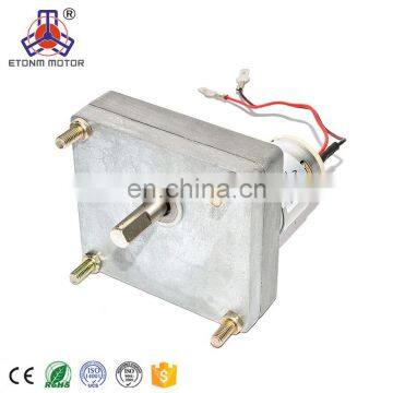 flat dc gearbox motor with low noise 12V 24V