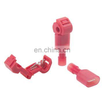 Hampool Durable Red 22-18AWG Brass Quick Connector Electrical Motor Insulated Butt Splice photo-4