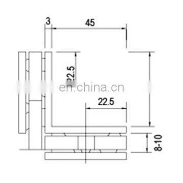 High Quality Best Price 304 Hinge Shower Door Temper Glass photo-4