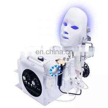 Multifunction 8 in 1 hydro microdermabrasion oxygen facial machine with PDT therapy