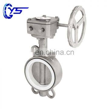 CF8 CF8M CF3 CF3M PN10 PN16 DN50 DN80 Butterfly Valve With Hand Wheel