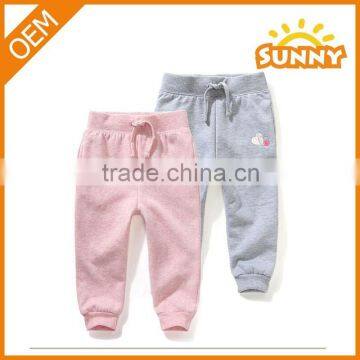 Hot Sale Fleece Spring / Autumn Baby Girl Sports Pants