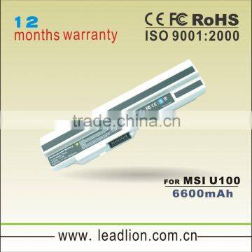 Replacement Li-ion Laptop Battery For MSI U100