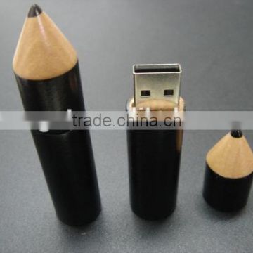 Factory price wooden usb flash driver, fashional pen shape wood usb flash drive