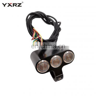 Modification ATV scooter motorcycle light switch handlebar mount 3 button on off turn signal light headlight spotlight switch