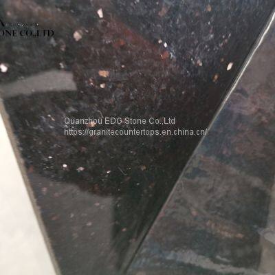 China factory pre cut black galaxy granite countertop kitchen