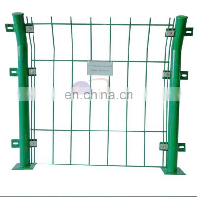 Stainless Steel Outdoor Double Wire Coated Fence Posts Fencing Panels