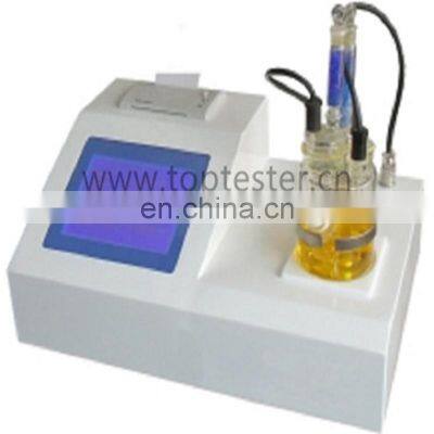 Low Cost Insulation Oil Water Content Testing Unit / Automatic Karl Fischer Moisture Meter