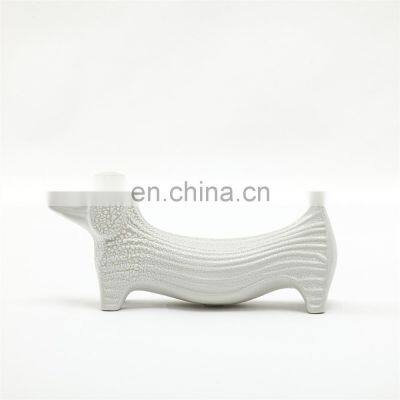 Home Decor Accessories Ceramic Ornament Dachshund Animal Sculpture for Living Room photo-5