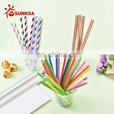 Sunkea 100%biodegradable paper drinking straws