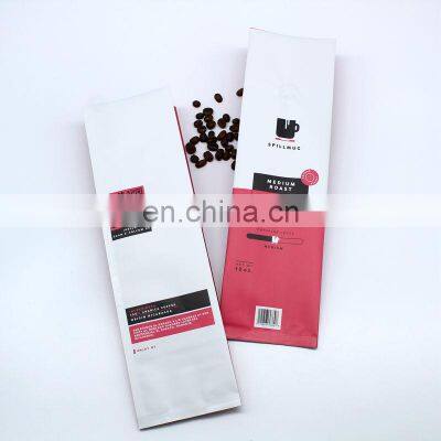Custom Printed Matte Surface Side Gusset 12oz Coffee Bags With Valve