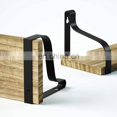 Rustic Wood Wall Storage Shelves for Bedroom Living Room Bathroom Floating Shelves Wall Mounted photo-5