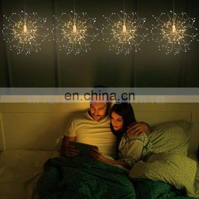 Flower Shape Led Hanging Starburst Lamp Christmas Party Wedding Holiday Decoration Lighting With Remote Control photo-2